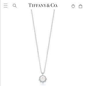 Tiffany Paloma Picasso olive leave pearl necklace